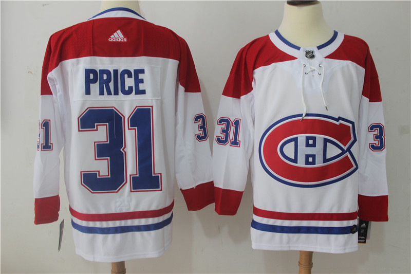 Men Montreal Canadiens 31 Price White Hockey Stitched Adidas NHL Jerseys